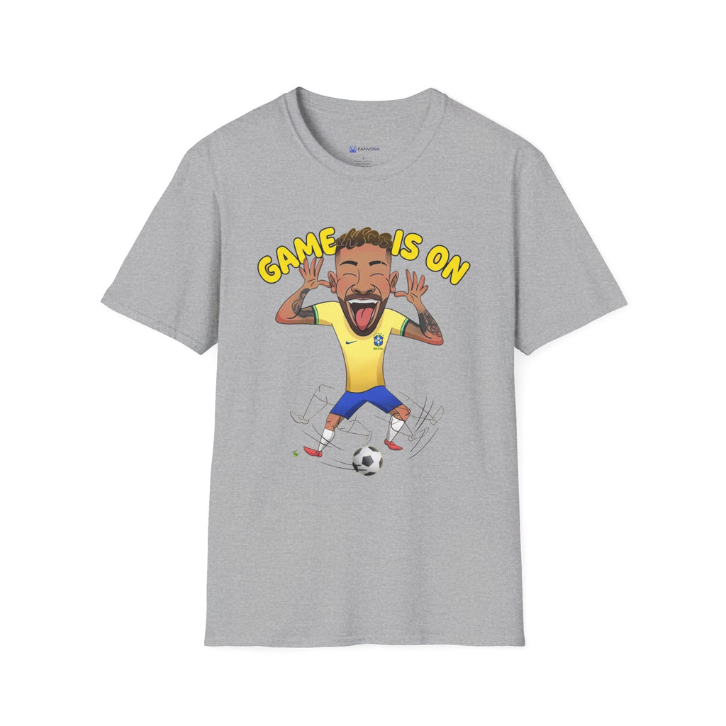 Soccer 'Game Is On' Graphic funny figure design  T‑Shirt