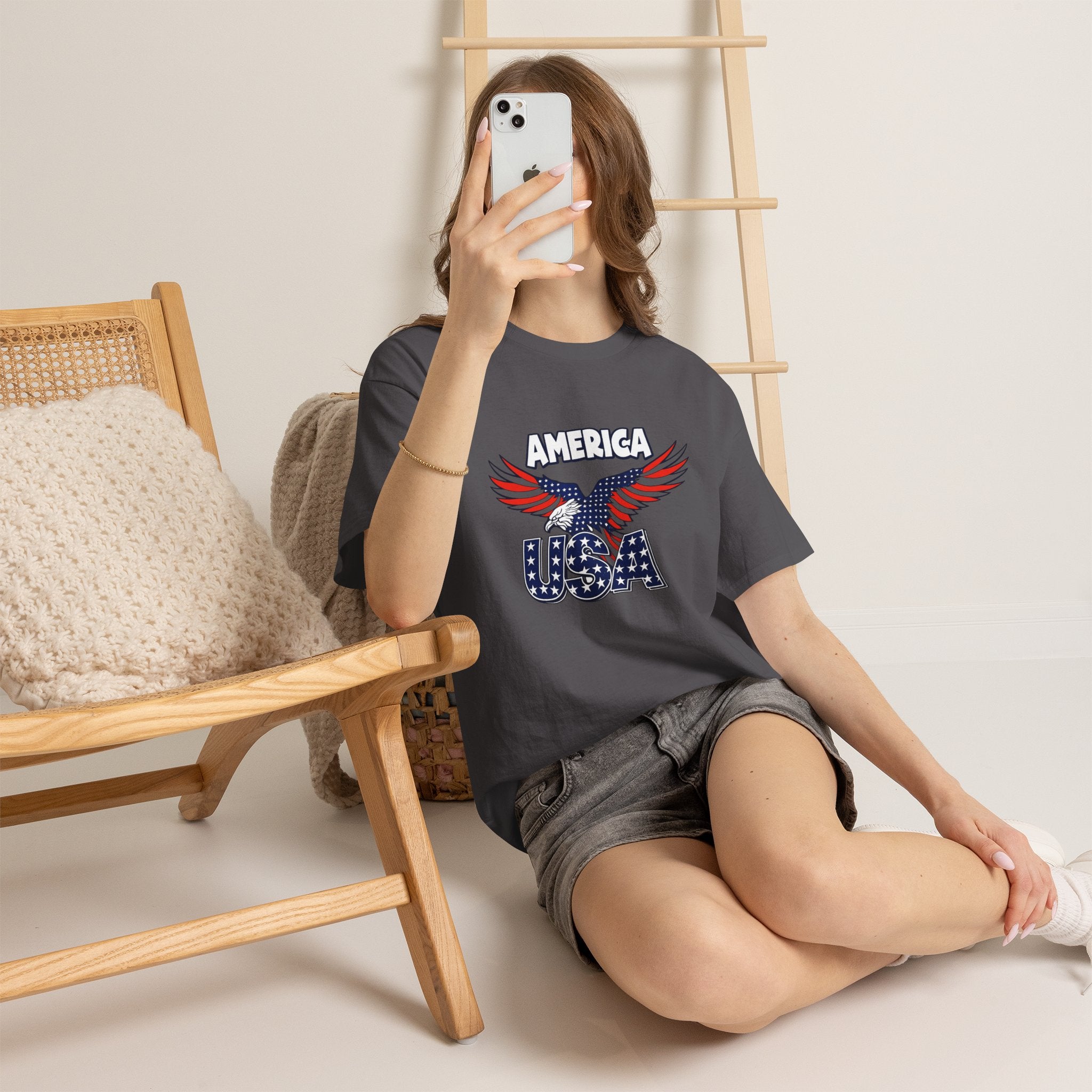 USA Eagle T-Shirt – America Patriotic Graphic Tee for 4th of July
