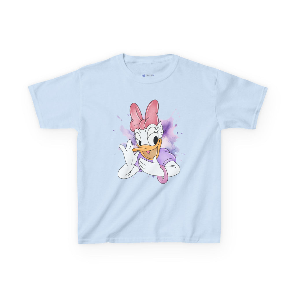 Kids Tee — Cute Daisy Duck Watercolor Graphic