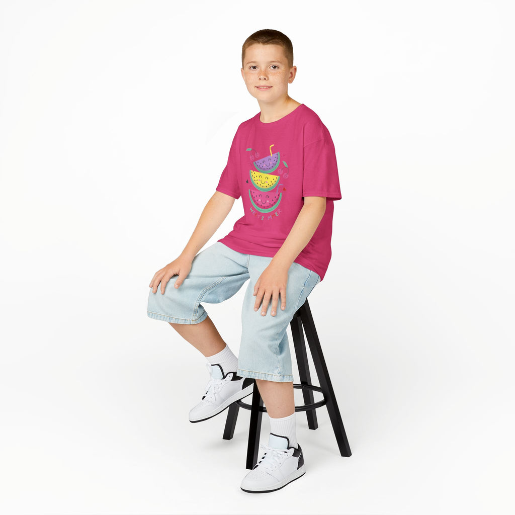 Kids T-Shirt — Cute Stacked Watermelon Illustration with "Sweet Things" Text