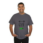 Gym Mode On T-Shirt — Workout Tee with Barbell Graphic