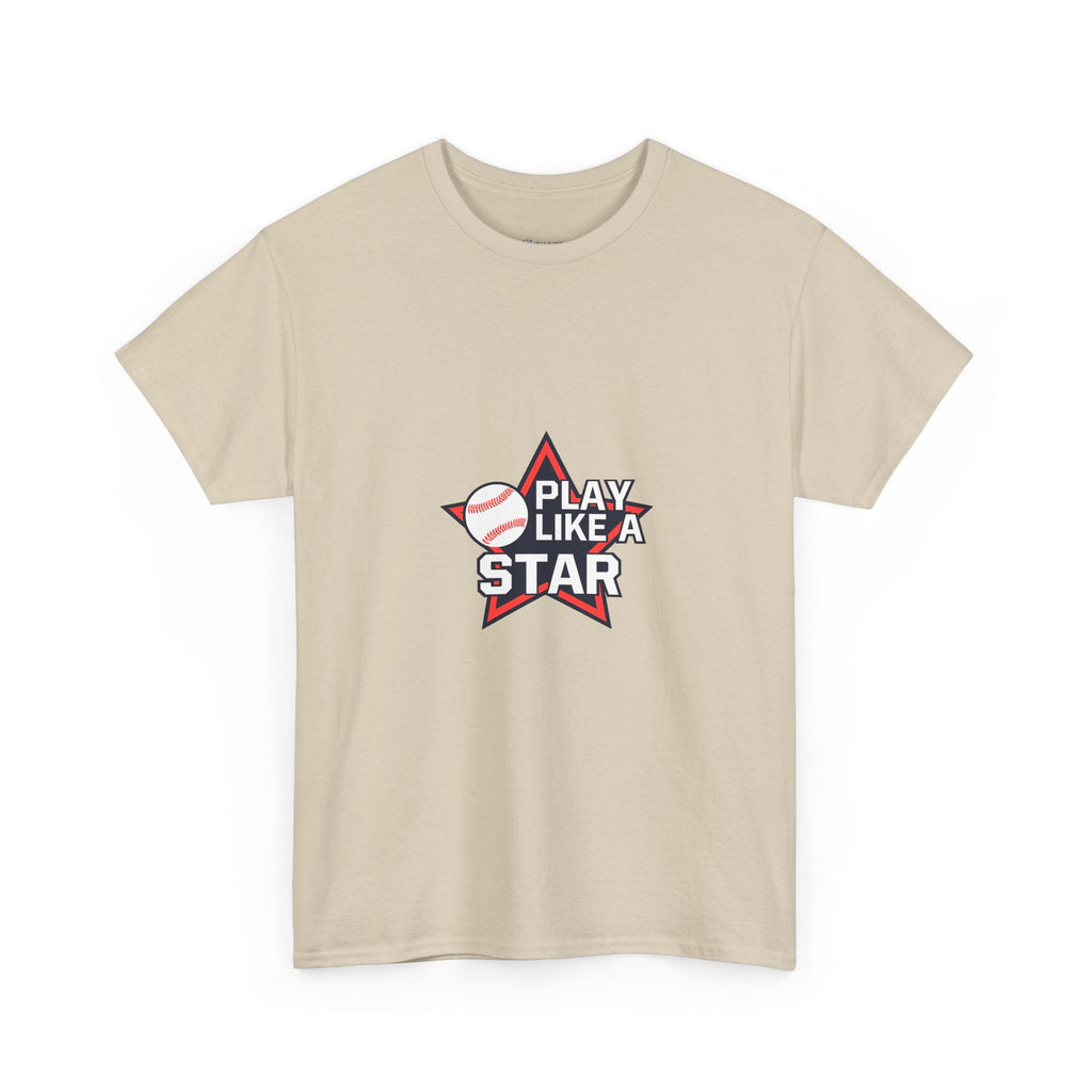 Play Like a Star Baseball Tee — Kids & Youth Sports Shirt