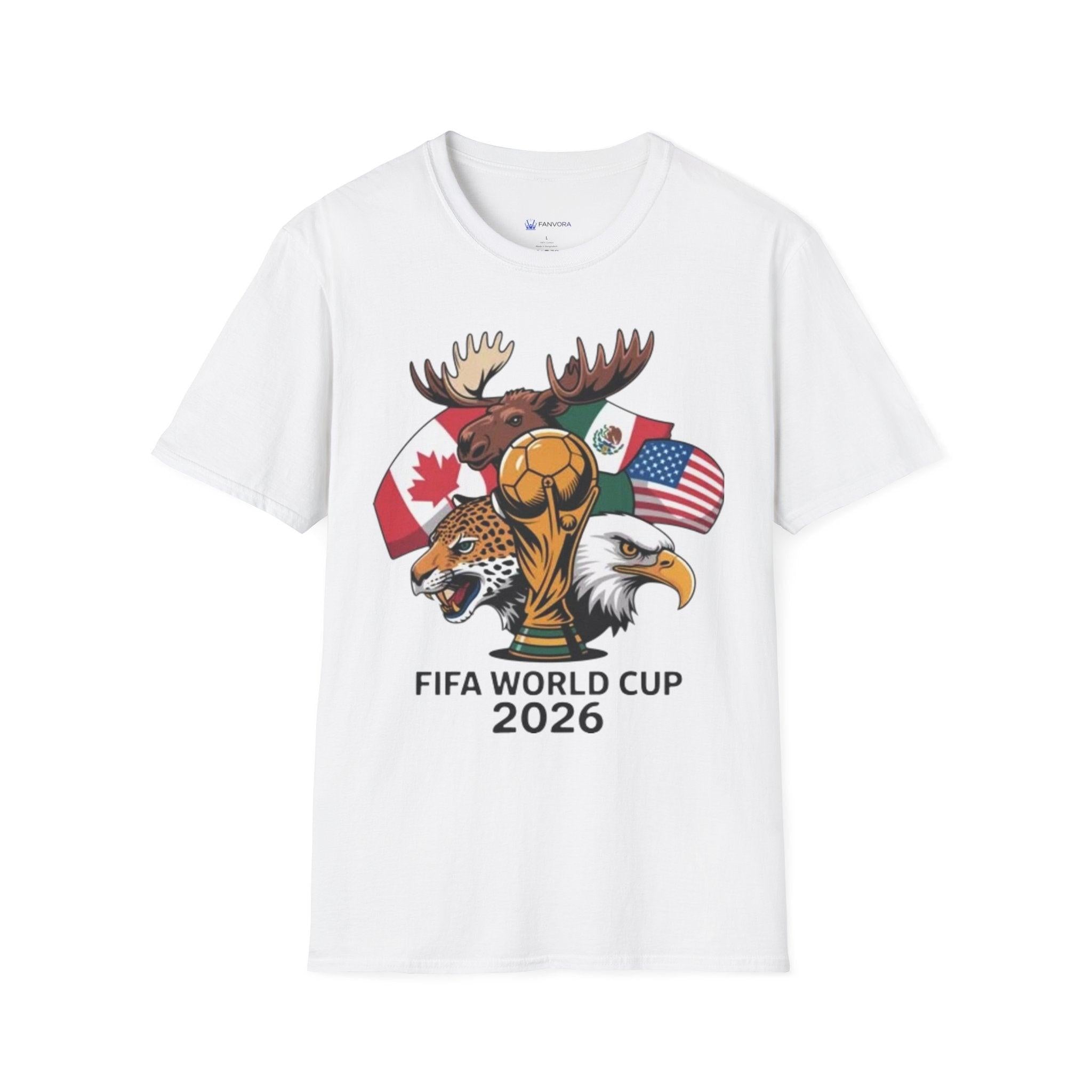 World Cup 2026 T-Shirt – USA, Canada & Mexico Soccer.