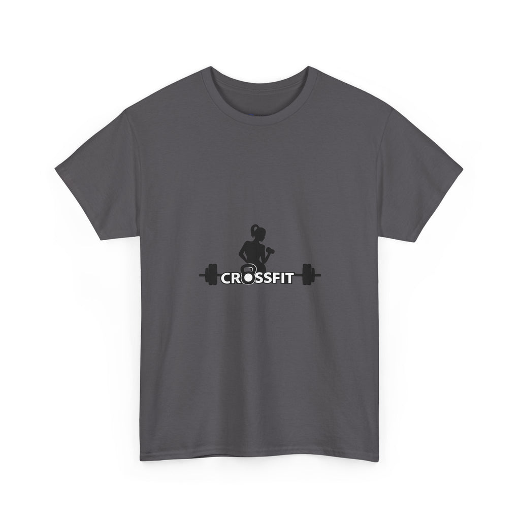 CrossFit Weightlifter T-Shirt — Barbell Silhouette Gym Tee