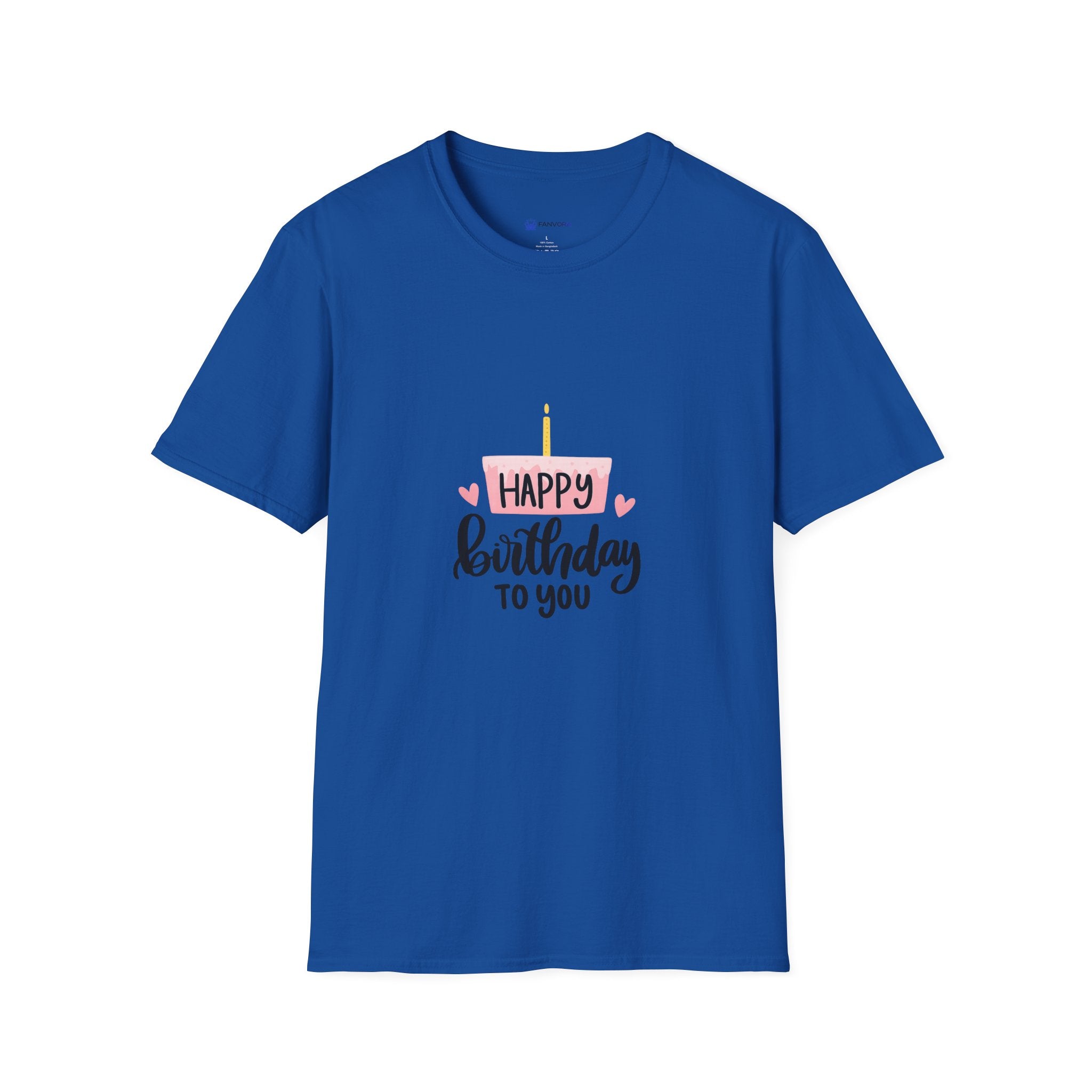 Birthday Cake T-Shirt — "Happy Birthday to You" Cute Candle Design