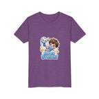 Youth Tee - Cute 'Super Strike!' Soccer Boy Graphic