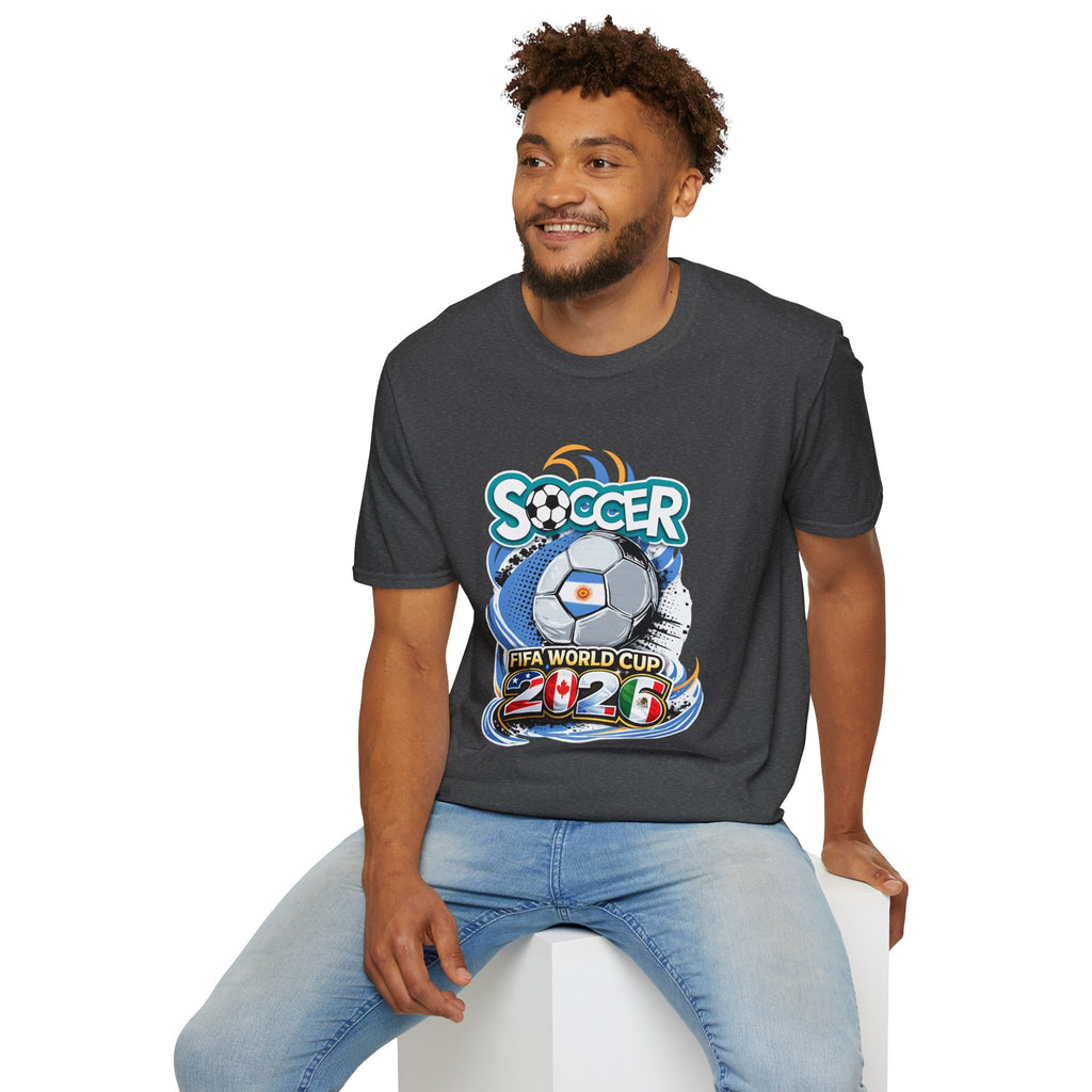 Soccer 2026  Graphic T-Shirt — Retro Ball Design soccer cup tee