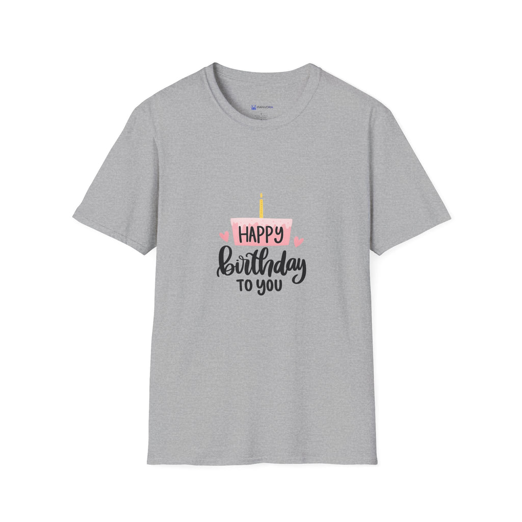 Birthday Cake T-Shirt — "Happy Birthday to You" Cute Candle Design