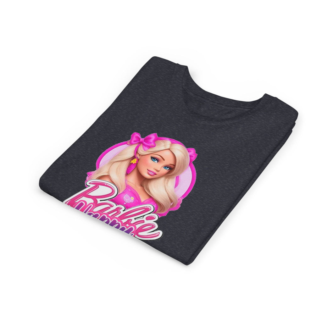 Youth Tee — "Barbie Happy Birthday" Pink Birthday Graphic Shirt