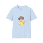 Cute Boy Cartoon Heart T-Shirt – Kawaii Cute Kid Character Tee