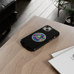 Matte Black iPhone Tough Cases 12 to 17 Pro Max  — "King of Pop Forever" Retro Pop Art Phone Case