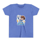Youth Tee - Cute 'Super Strike!' Soccer Boy Graphic