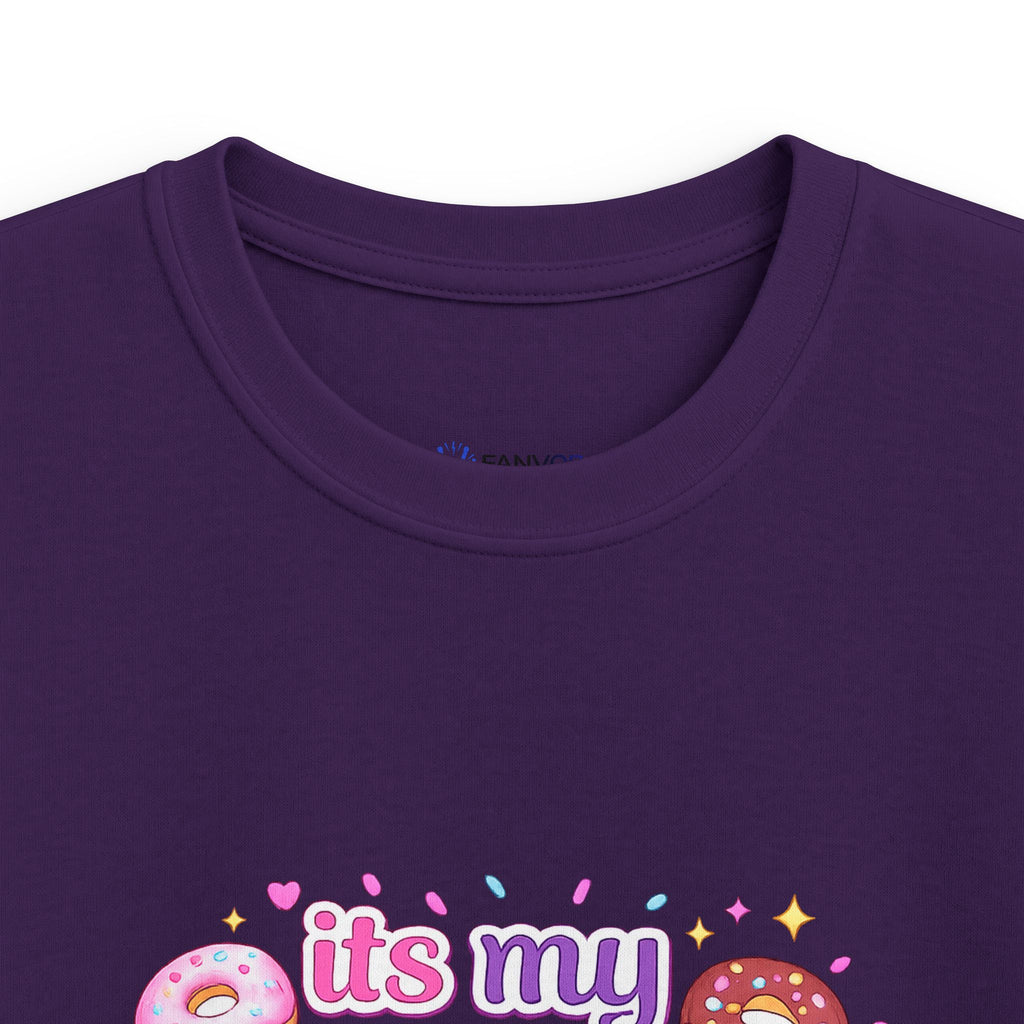 Kids 10th Birthday T-Shirt — “It's My 10th Birthday” Fun Donut Design