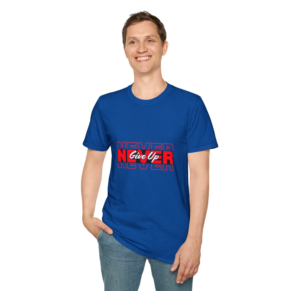 Never Give Up T-Shirt — Motivational Graphic Tee