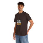 Never Give Up Fitness T-Shirt — Motivational Gym Tee with Dumbbell Graphic