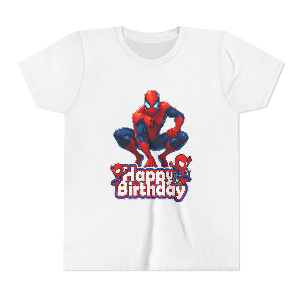 Spider Hero "Happy Birthday" Youth Tee