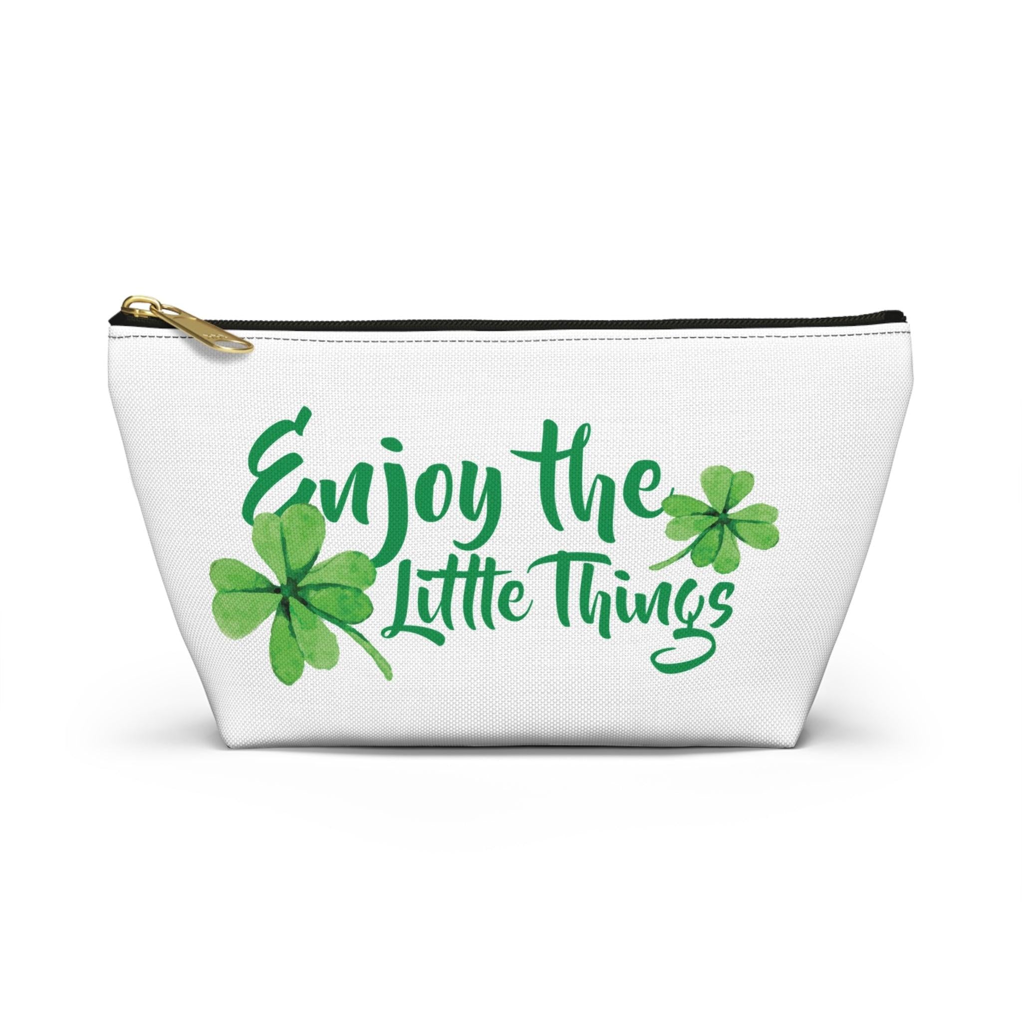 Enjoy the little things inspirational travel pouch