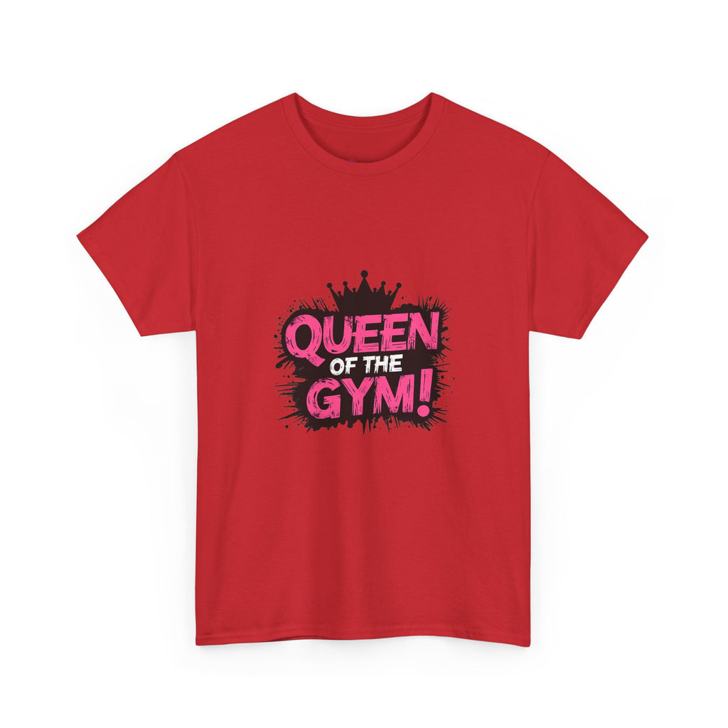 Queen of the Gym T-Shirt — Pink Crown Fitness Tee