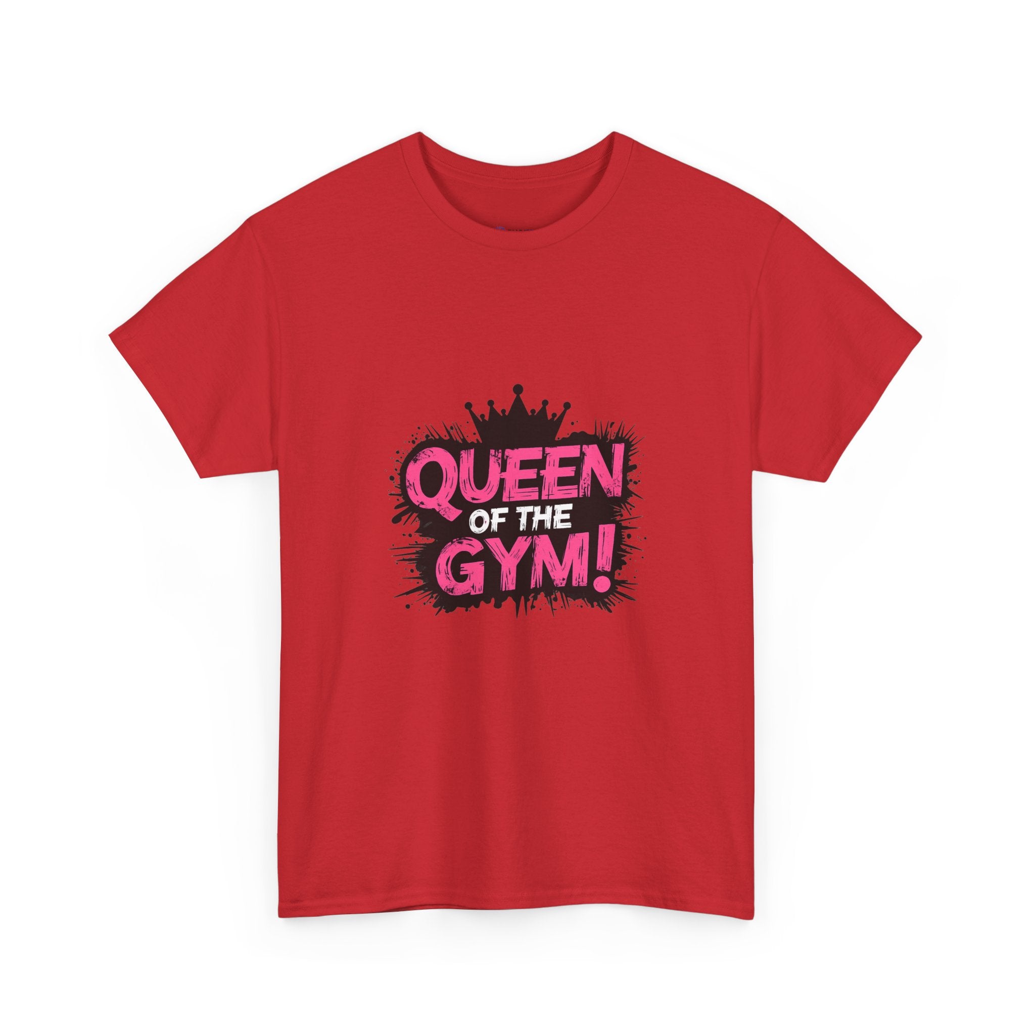 Queen of the Gym T-Shirt — Pink Crown Fitness Tee
