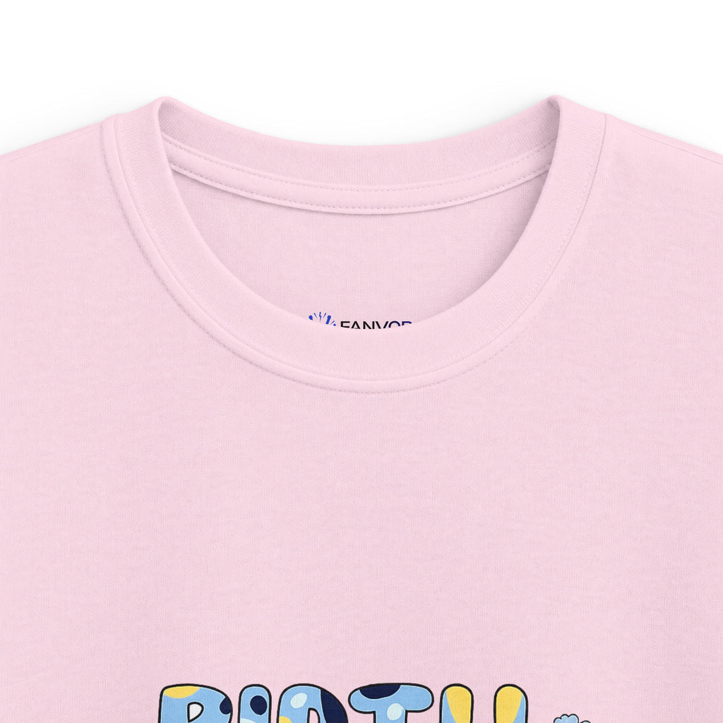 Kids Tee — Cute Blue "Birthday Boy" Bubble Letter Shirt