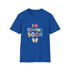 Maternity T-Shirt "I'm Coming Soon" Baby Announcement Tee