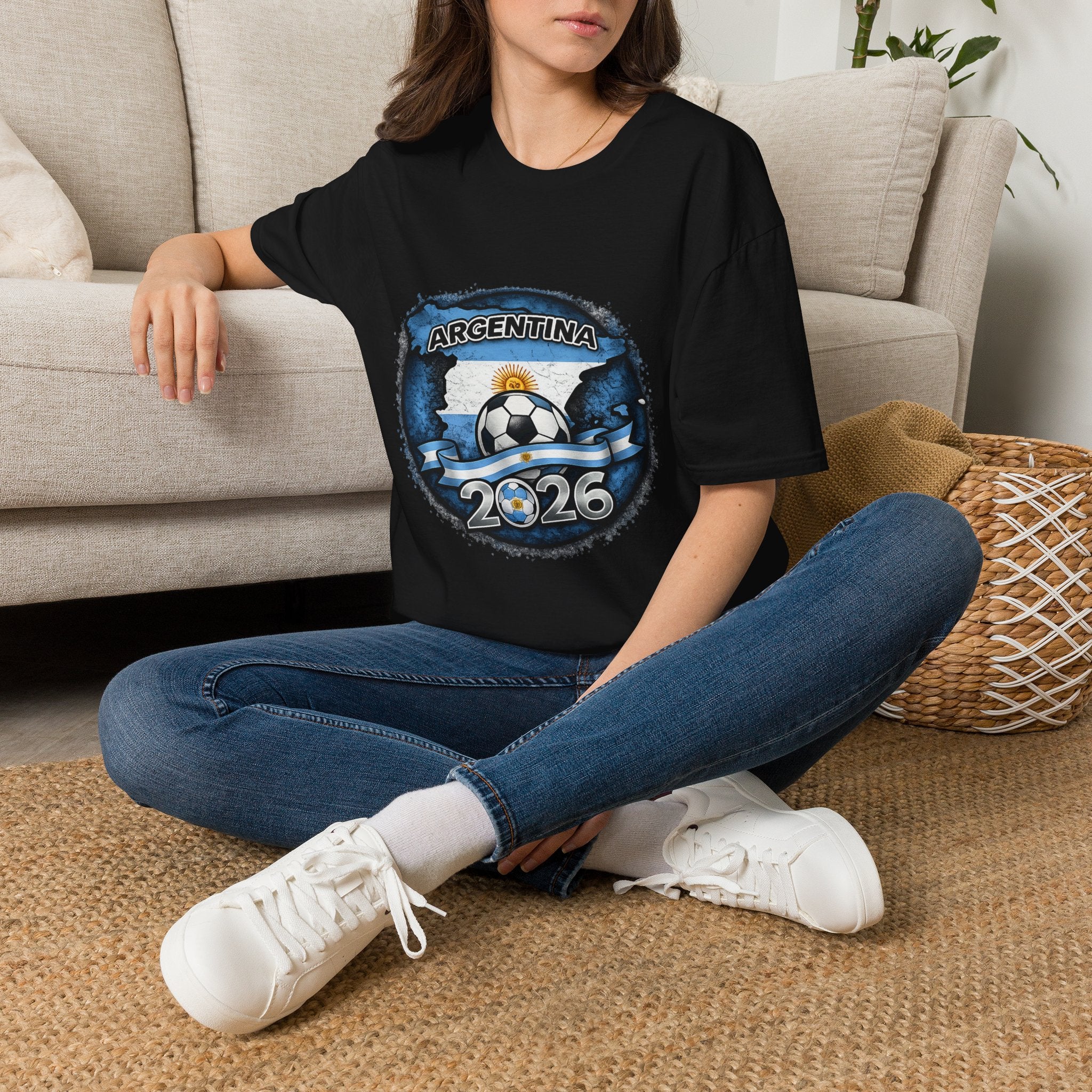 Argentina Soccer T‑Shirt 2026 — Fan Jersey