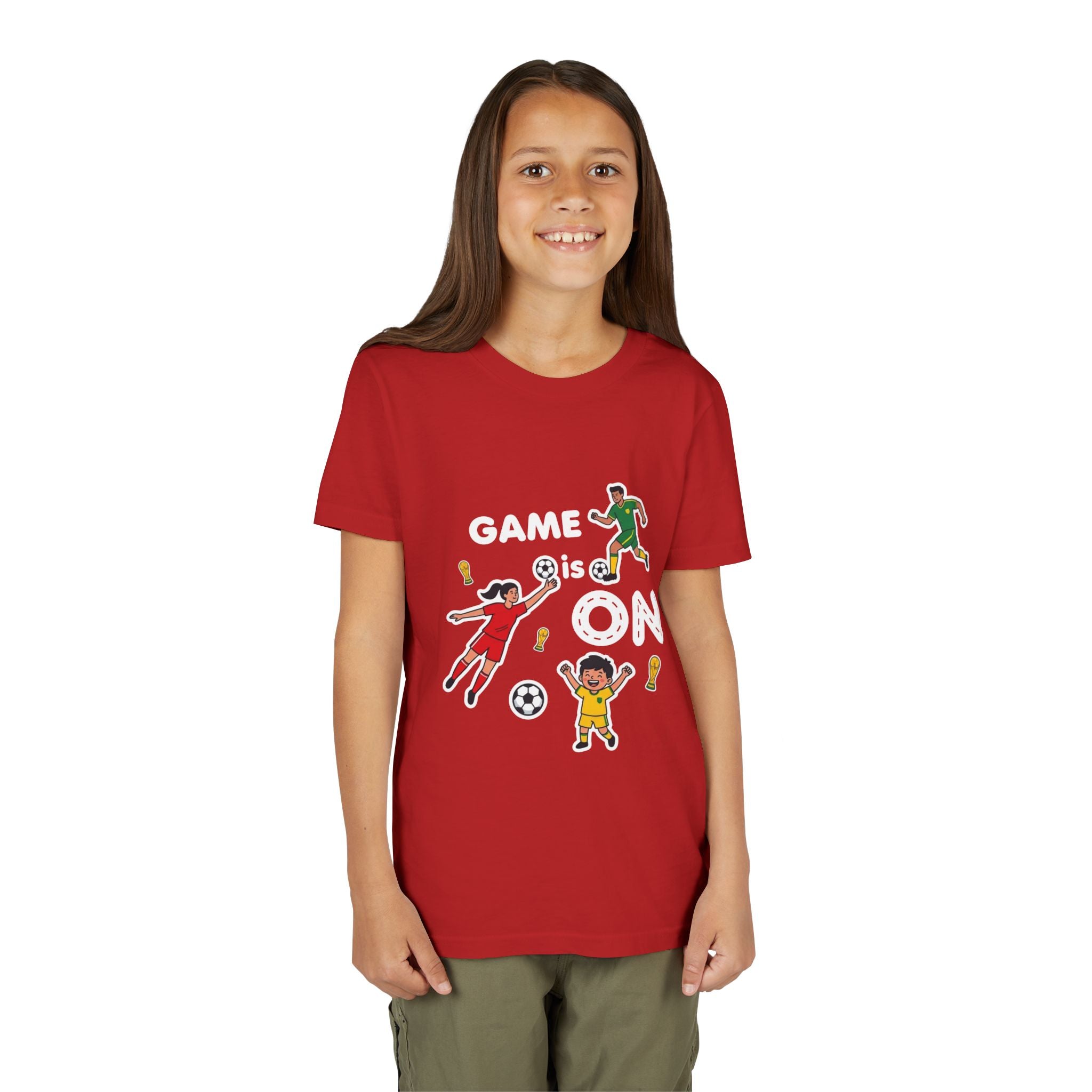 Kids Soccer Players T-Shirt 2026— Youth Football Team Tee