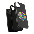 Matte Black iPhone Tough Cases 12 to 17 Pro Max  — "King of Pop Forever" Retro Pop Art Phone Case