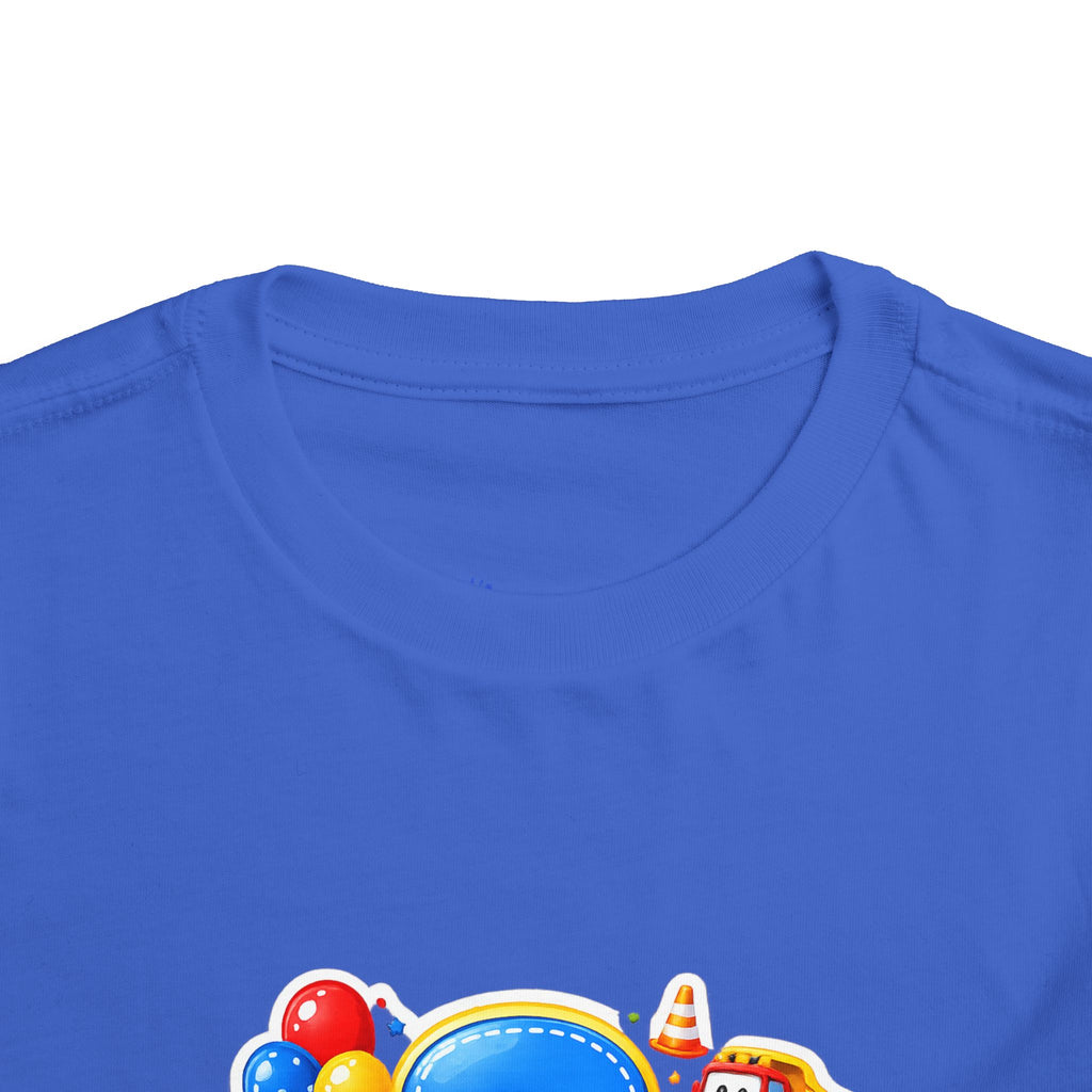 Toddler Birthday Tee — "3" Race Car Happy Birthday Shirt