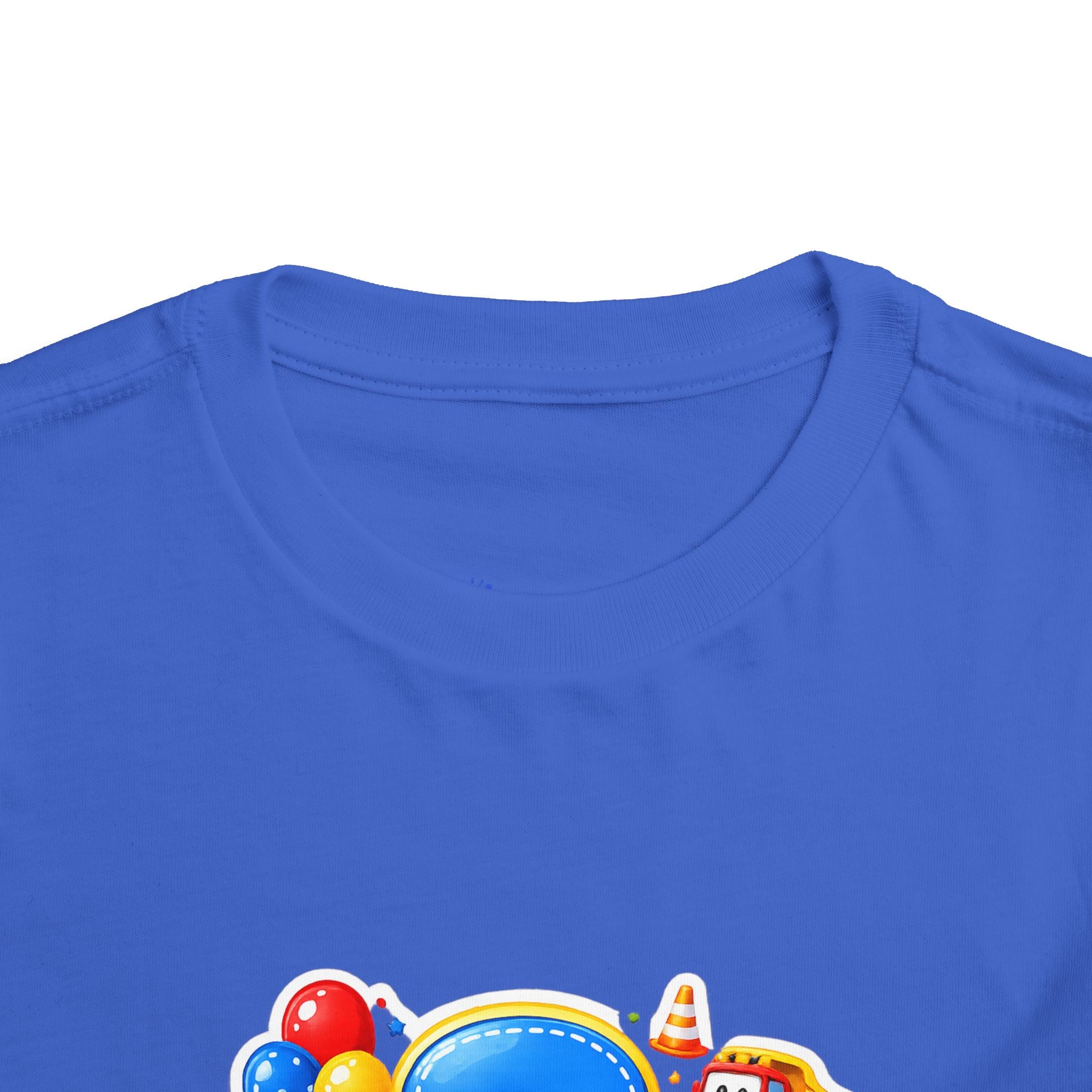Toddler Birthday Tee — "3" Race Car Happy Birthday Shirt