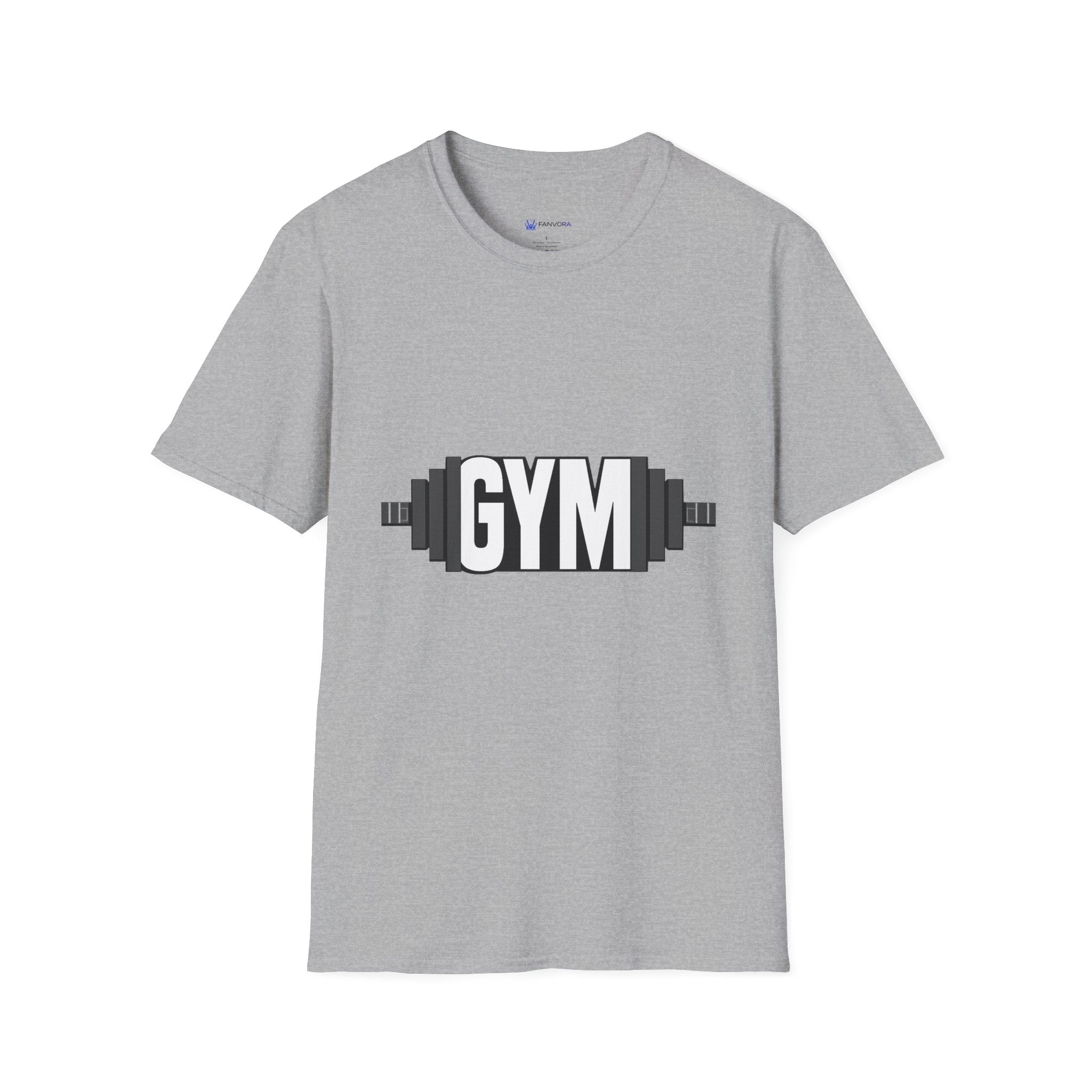 Gym Barbell T‑Shirt — Fitness Workout Tee