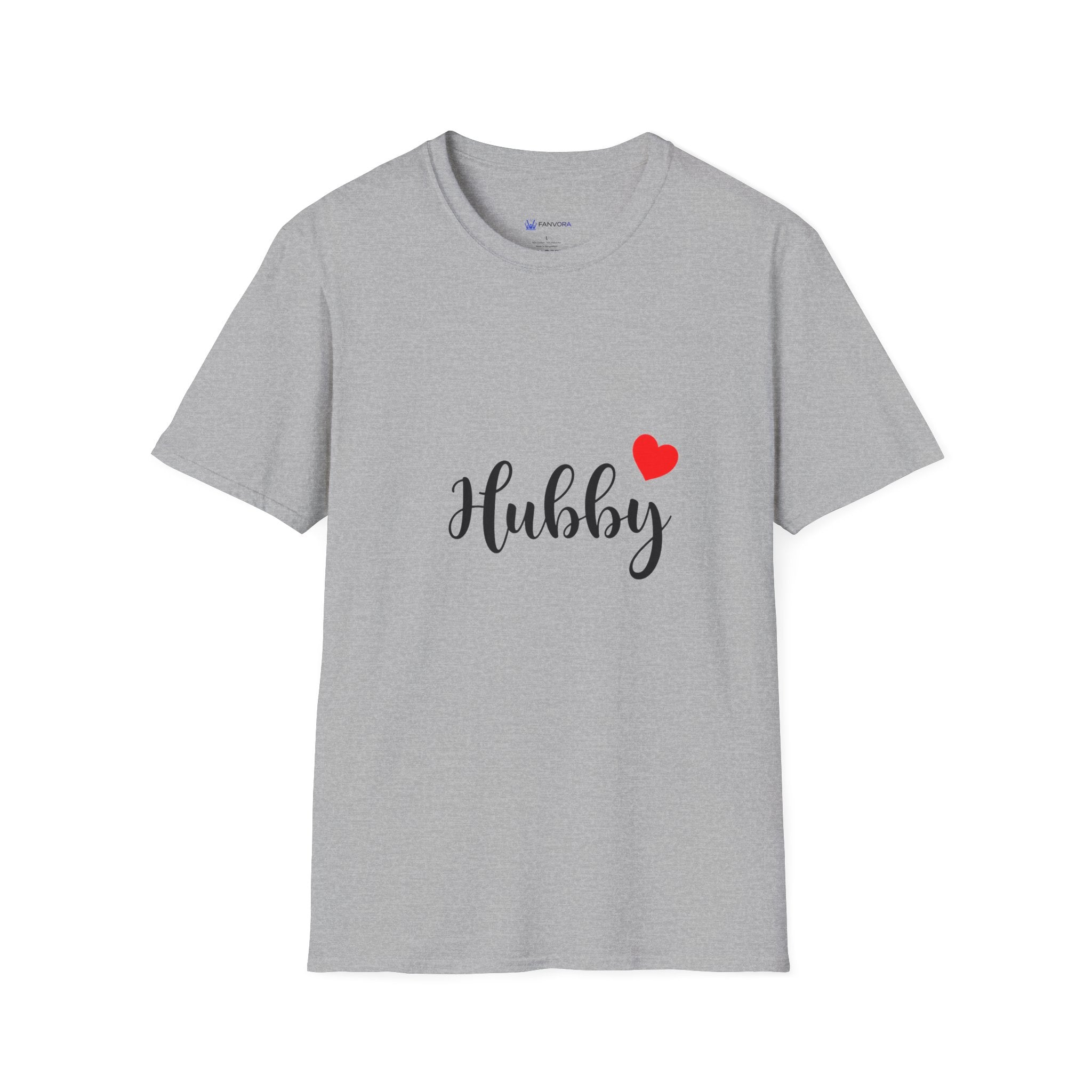 Hubby Heart T-Shirt — Cute 'Hubby' Graphic Tee for Wives & Anniversaries