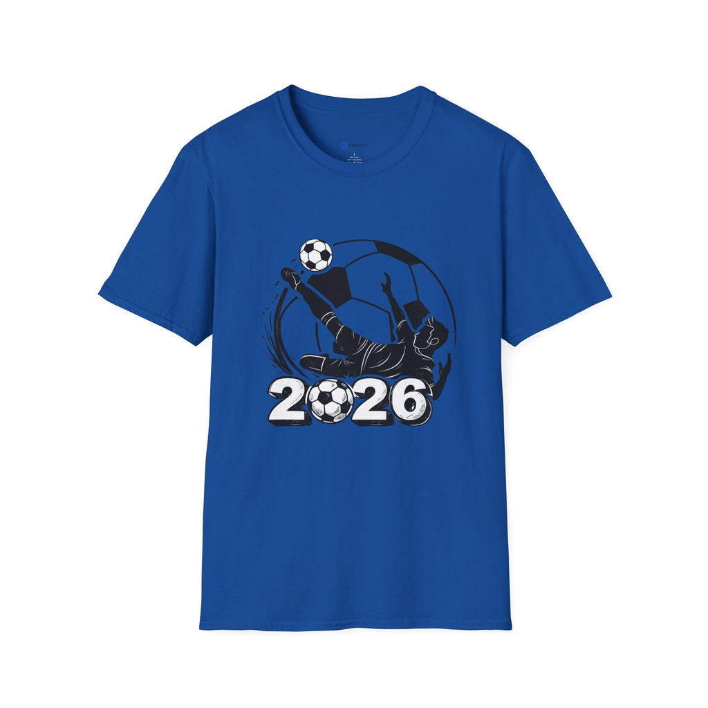 Soccer 2026 T-Shirt — Futbol Player Kick Graphic Tee