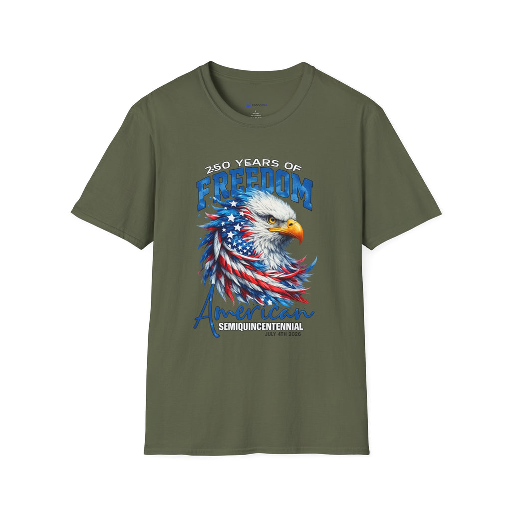 Freedom Eagle T‑Shirt — 250 Years of American Pride