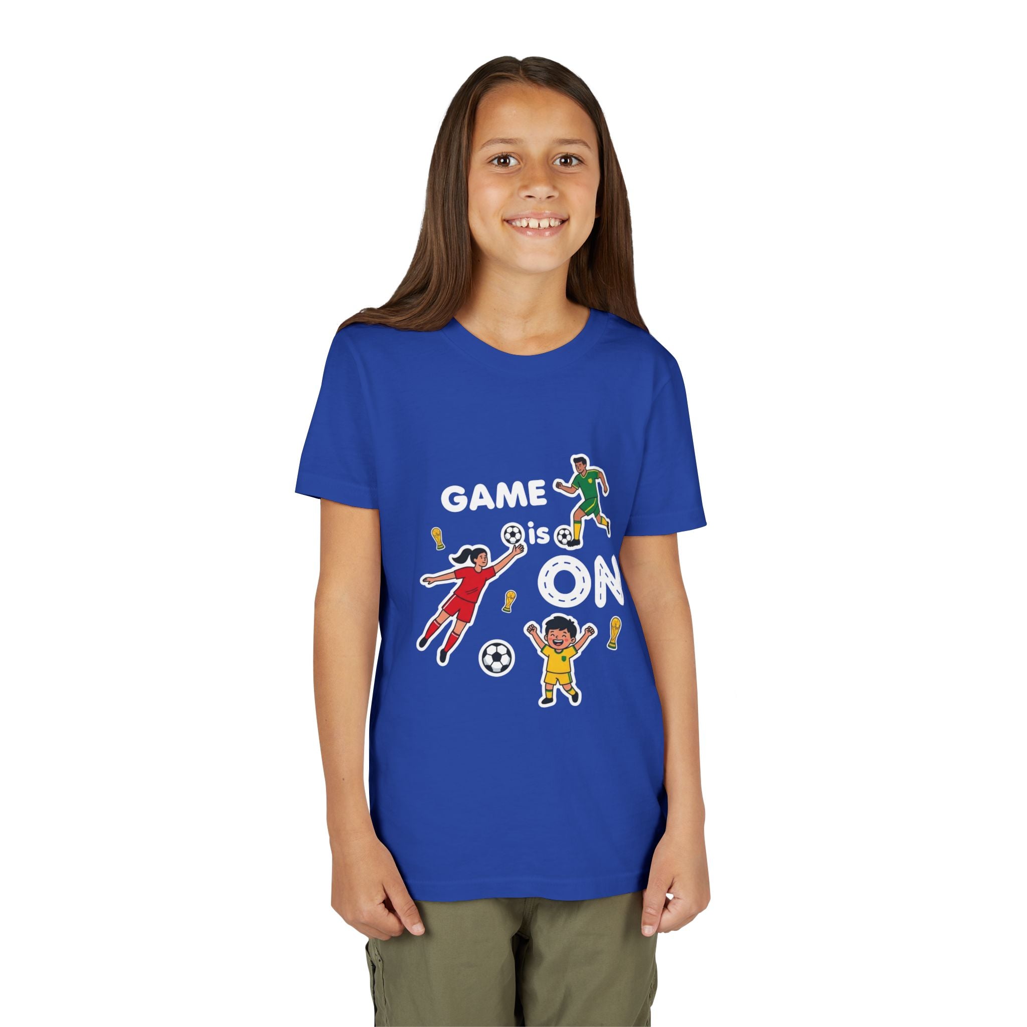 Kids Soccer Players T-Shirt 2026— Youth Football Team Tee