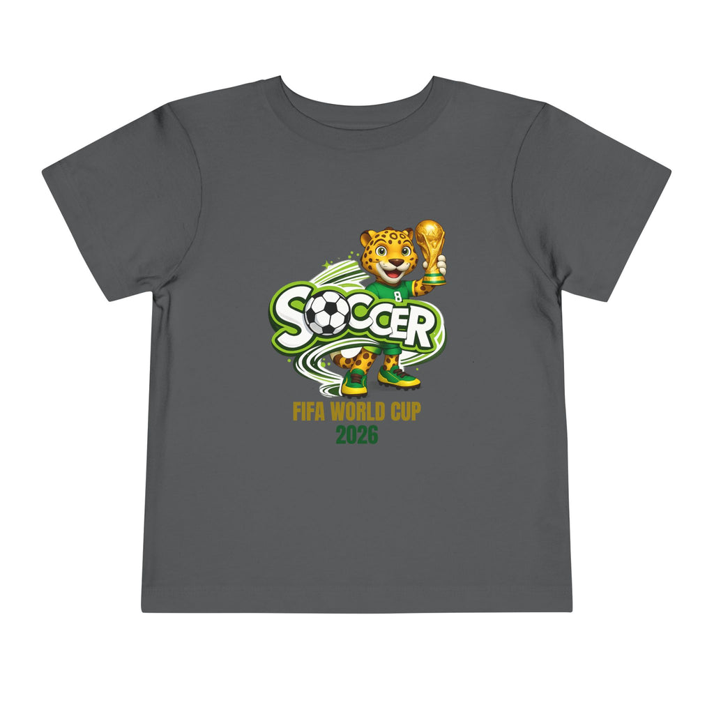 Soccer cup 2026 Toddler Soccer Tee — Cute Tiger Mascot Trophy Design