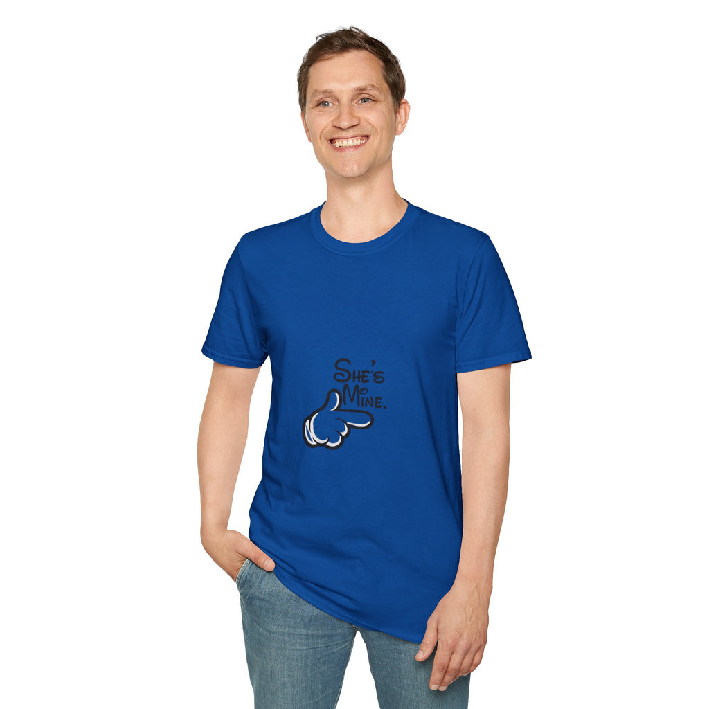 Couples Pointing 'She's Mine' T-Shirt