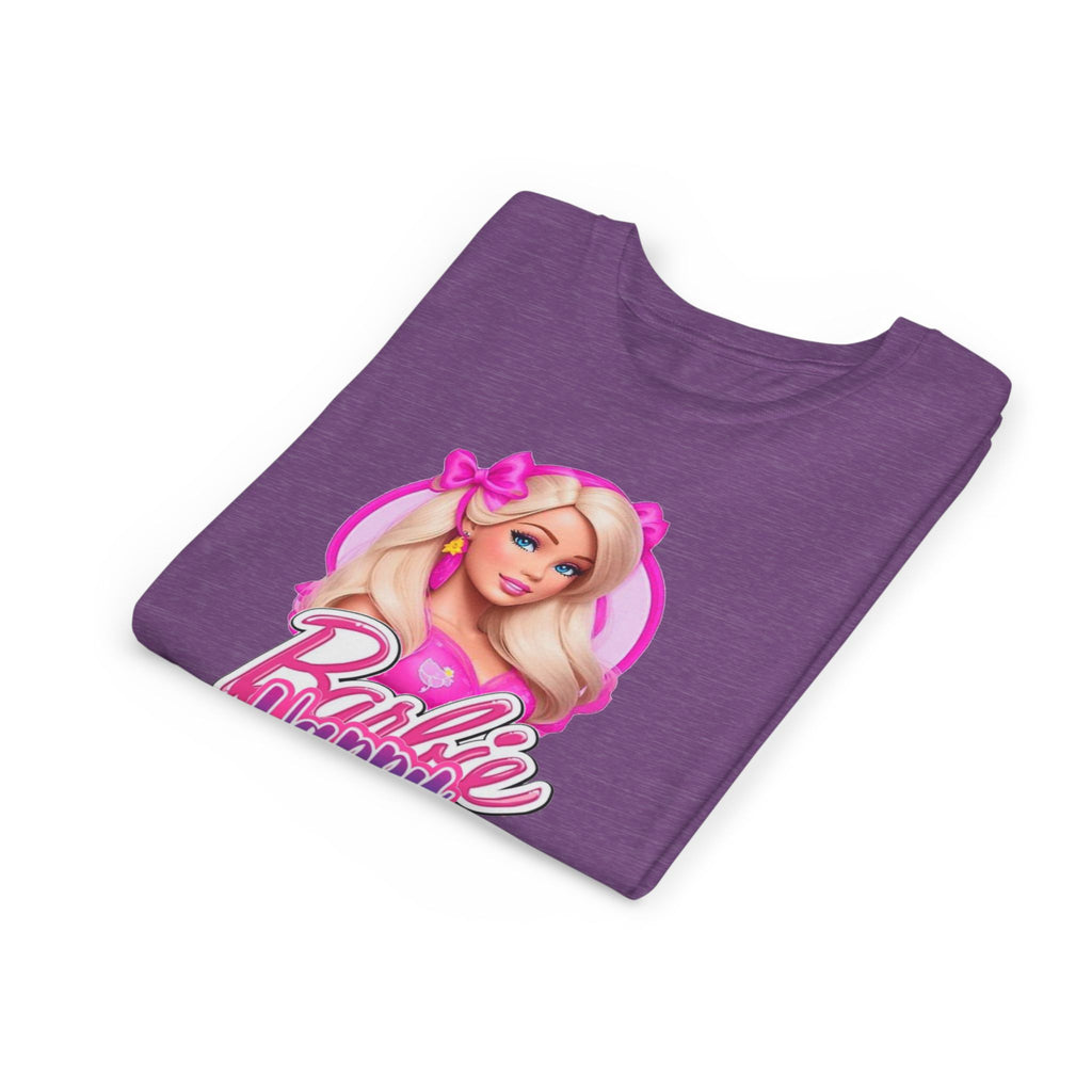 Youth Tee — "Barbie Happy Birthday" Pink Birthday Graphic Shirt