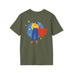 Premium Quality - Mom Superhero T-Shirt - "Not All Superheroes Wear Capes" Graphic Tee.