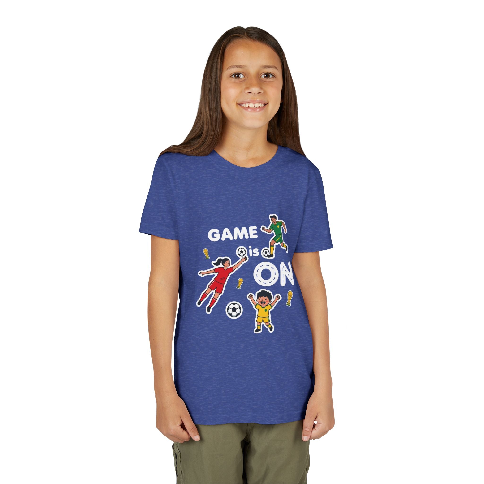 Kids Soccer Players T-Shirt 2026— Youth Football Team Tee