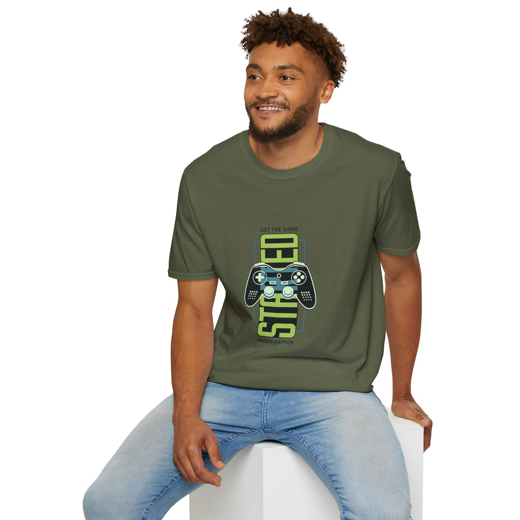 Retro Game Controller T-Shirt — 'STED' Vertical Gamer Graphic Tee