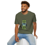 Retro Game Controller T-Shirt — 'STED' Vertical Gamer Graphic Tee