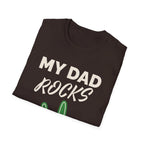 Neon rock hand dad graphic tee