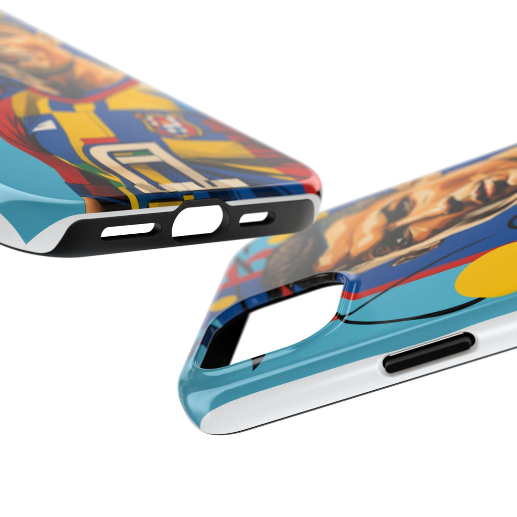Portugal  legend Pop Art Tough Phone Case — Colorful Soccer Legend Protective Cover.