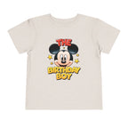 Toddler Tee — "The Birthday Boy" Cartoon Mouse Party Shirt