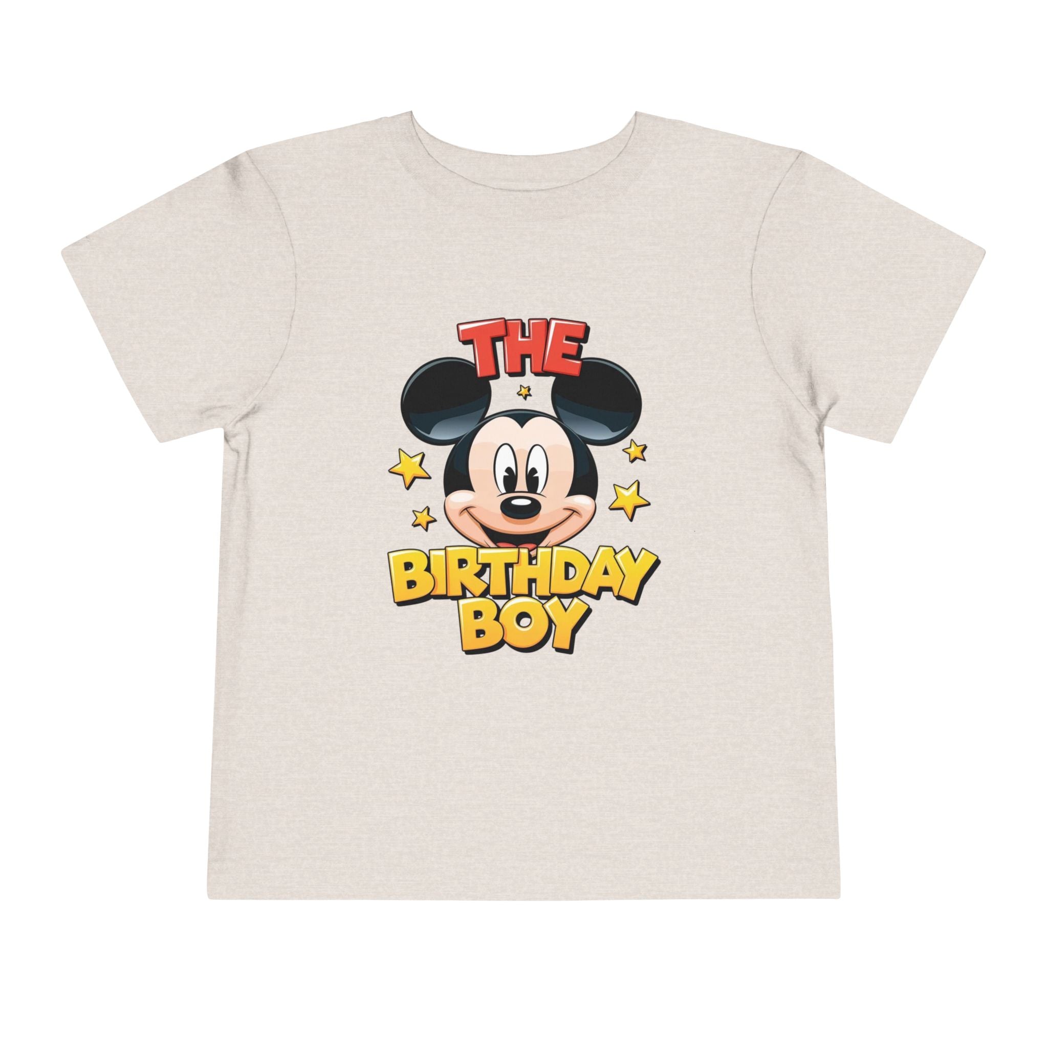 Toddler Tee — "The Birthday Boy" Cartoon Mouse Party Shirt