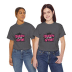 Queen of the Gym T-Shirt — Pink Crown Fitness Tee