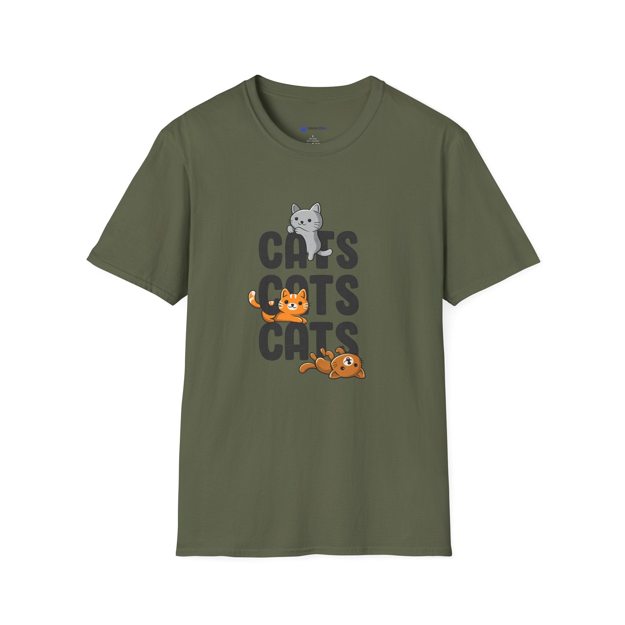 Cats Cats Cats T-Shirt — Cute Kitten Graphic Tee for Cat Lovers