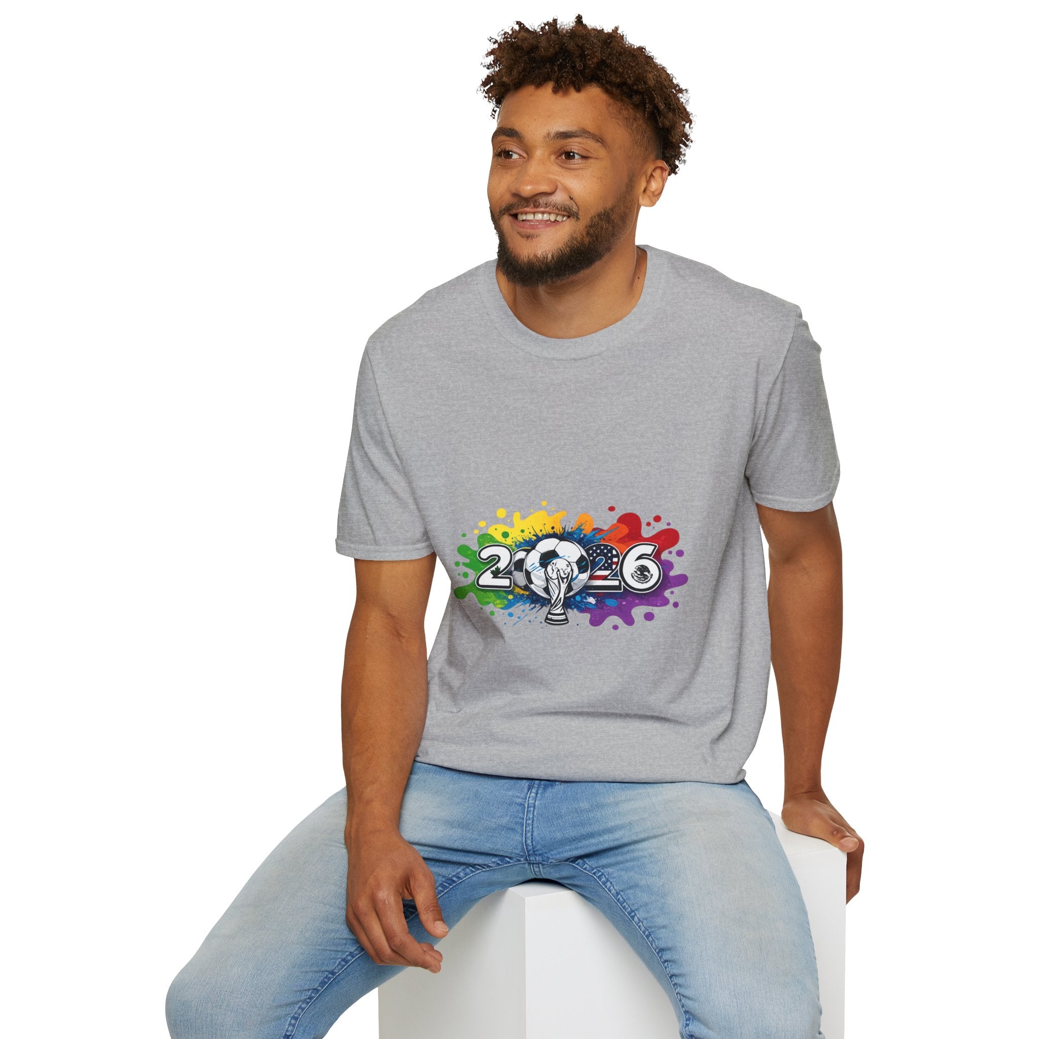 2026 Rainbow Soccer T‑Shirt — Pride Soccer Fan Shirt