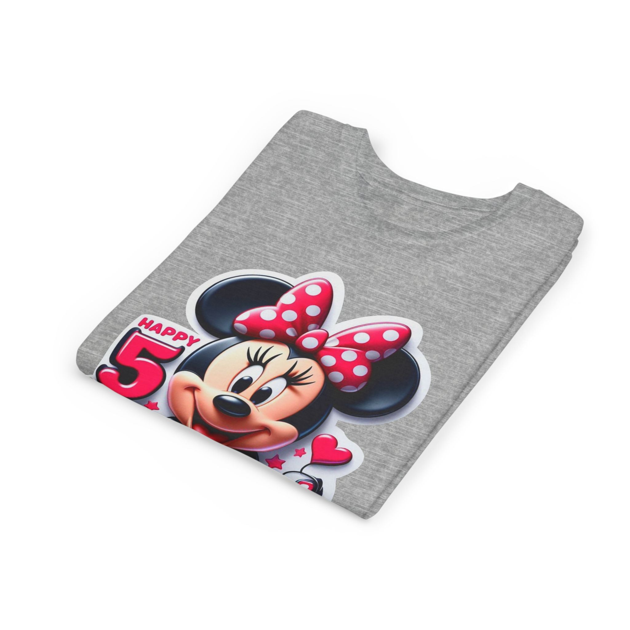 Minnie Mouse Happy 5th Birthday Youth Tee